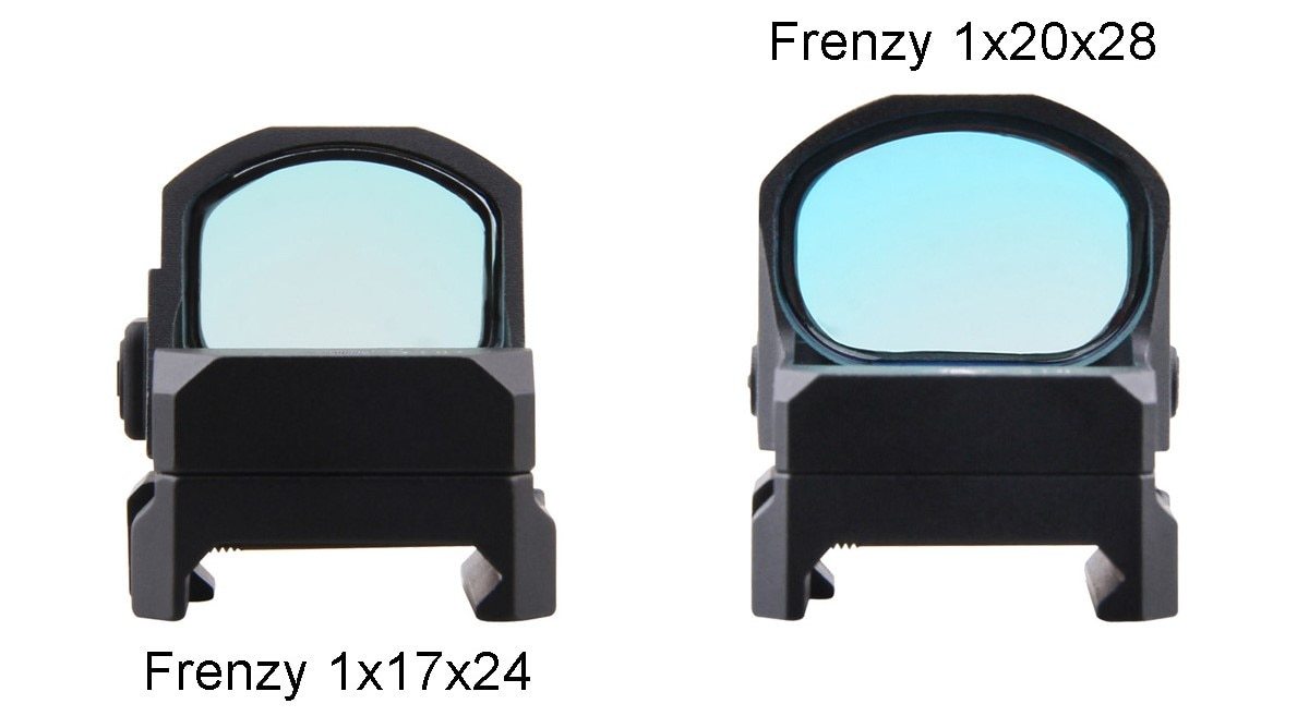 Optics Frenzy-X 1x20x28 Big Window Size Tactical Red Dot Sight 3 MOA