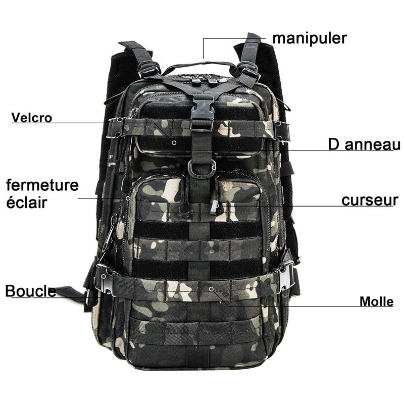 Outdoor Military Rucksacks 1000D Nylon 30L Waterproof Tactical