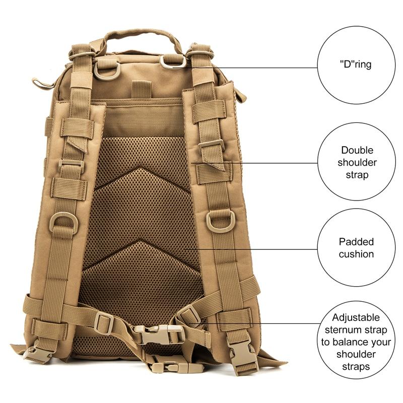 Outdoor Military Rucksacks 1000D Nylon 30L Waterproof Tactical